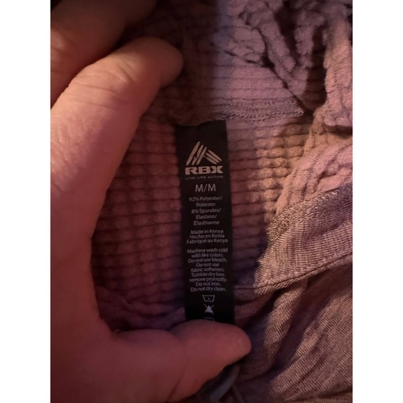 RBX Active Pullover Hoodie Women's M Brown Polyester Kangaroo Pocket Long Sleeve - Picture 3 of 8